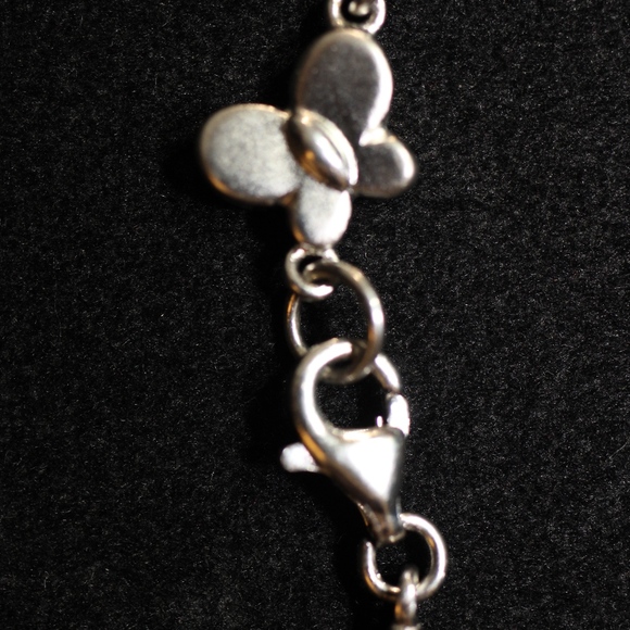 Sterling Silver 925 Butterfly Link Bracelet - Picture 4 of 6